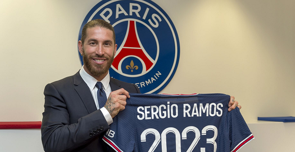 Sergio Ramos joins Paris St-Germain on two-year deal