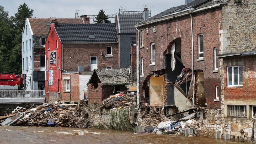 Pepinster is one of the worst affected places in Belgium