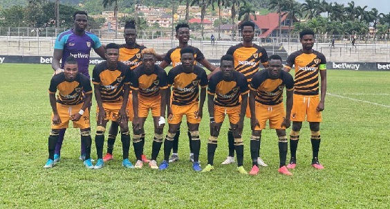 A line-up of the Ashantigold team