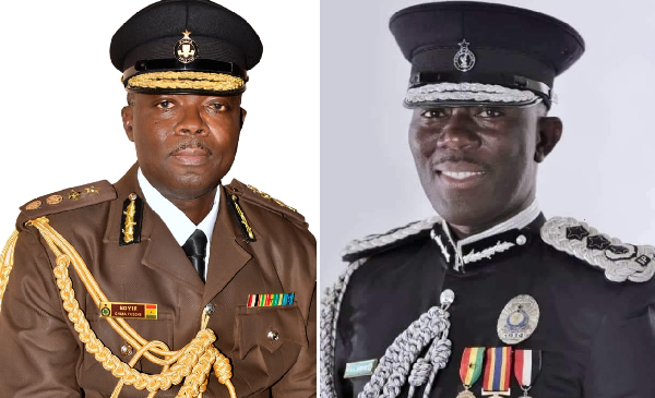  Mr Isaac Egyir — Acting Director General of Prisons and Dr George Akuffo Dampare — Acting IGP