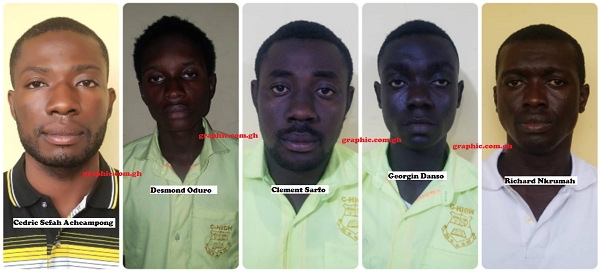 The convicts, Clement Sarfo and Desmond Oduro