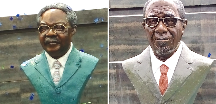 The busts of Ing. Dr Emmanuel Laud Quartey & Ing. Dr Louis Casely Hayford