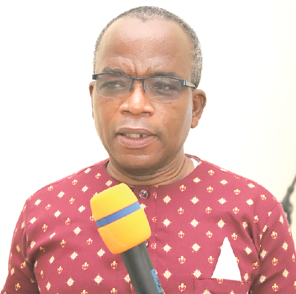  Mr Yaw Boadu-Ayeboafoh ,Chairman of the National Media Commission, speaking at the event. 