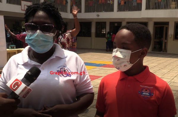 Oswald with Mrs Appiah