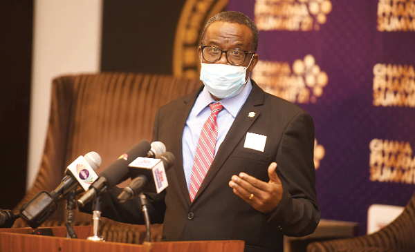 Mr Benjamin Botwe — President of the Pharmaceutical Society of Ghana, adressing the gathering. Picture: Emmanuel Quaye 