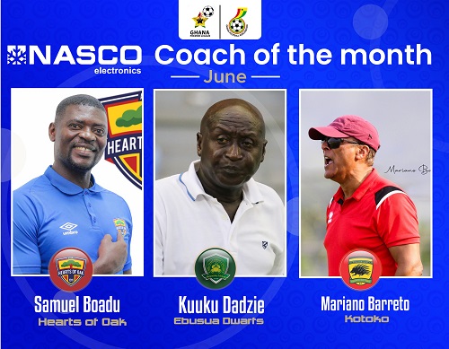 Coaches nominated for the awards