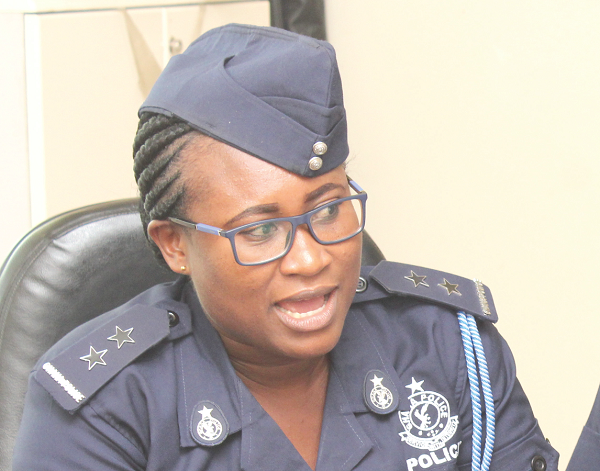 Public Relations Officer of the Accra Regional, Deputy Superintendent of Police (DSP) Mrs Effia Tenge