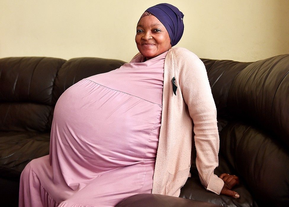 Gosiame Thamara Sithole, pictured here a month ago, gave birth on Monday. PIX. AFRICAN NEWS AGENCY (ANA)