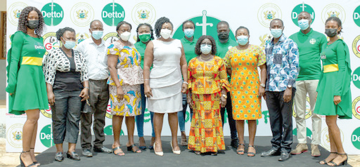 Officials from Reckitt, University Primary School, Legon and the Ghana Education Service who were part of the launch