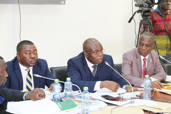 FLASHBACK: Members of the Public Accounts Committee at a sitting