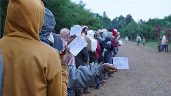 There have been long queues to vote in some parts of the country