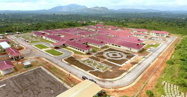  Aerial view of the Konongo District Hospital