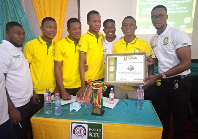 The Koforidua Technical University (KTU) has emerged winners of the maiden edition of the Procurement and Supply Students Association of Ghana (PASSAG) quiz competition held in Koforidua on Friday, June 25, 2021.