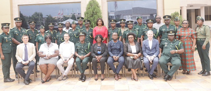  Dignitaries with participants after the workshop. Picture: EDNA SALVO-KOTEY