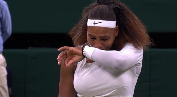 Wimbledon: Tearful Serena Williams hobbles out as Roger Federer survives scare