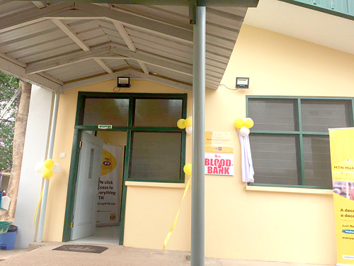 The newly constructed blood bank at the Cape Coast Teaching Hospital