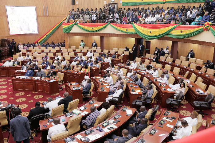 Parliament in session 