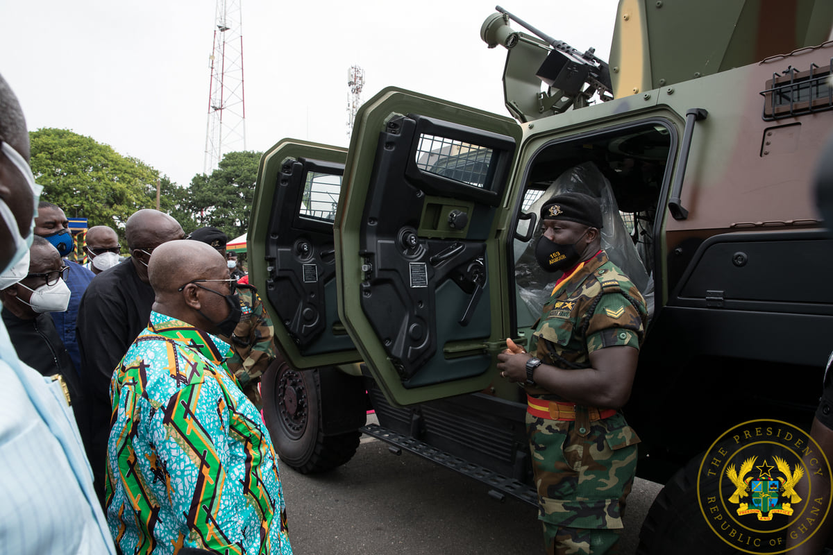 Ghana Armed Forces receives 40 new armoured vehicles