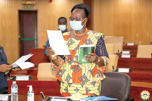 The Minister designate for Bono Region, Mrs Justina Owusu-Banahene