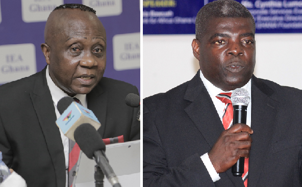 Dr John J. K. Kwakye — Director of Research at the IEA, Mr Alex Frimpong — CEO, Ghana Employers Association