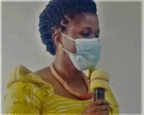 Ms Juliana Abbeyquaye (left) addressing women in Koforidua last Tuesday