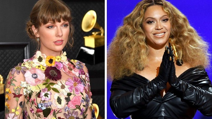 Beyoncé and Taylor Swift make history at Grammys 2021