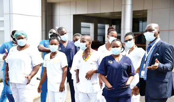 Some health workers of public health institutions