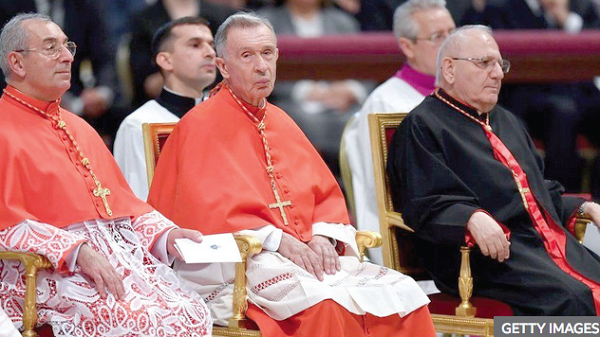 Cardinal Luis Ladaria (left) of the Congregation for the Doctrine of the Faith signed the response