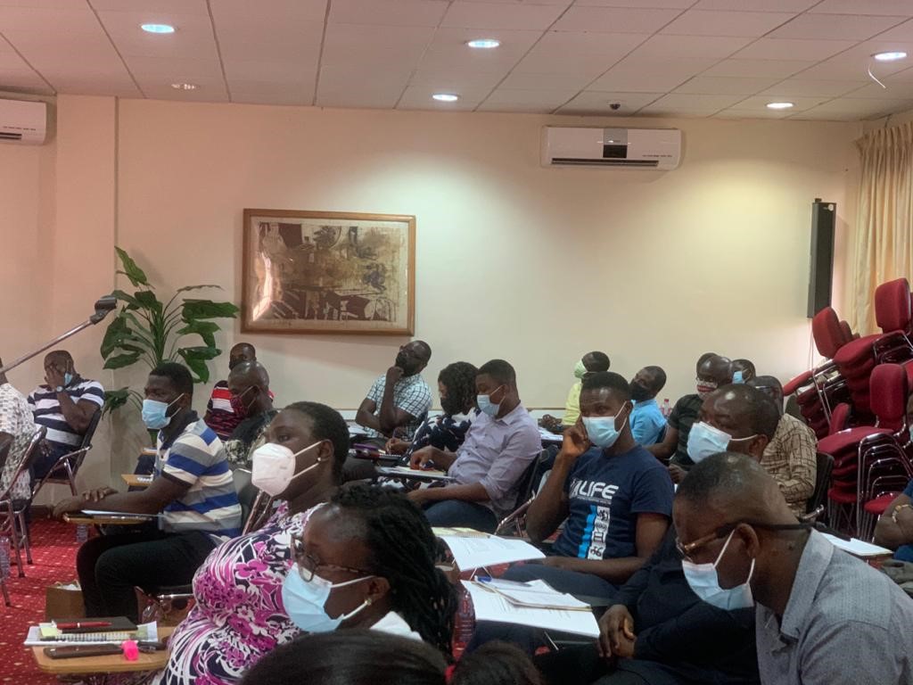 A section of staff at the training