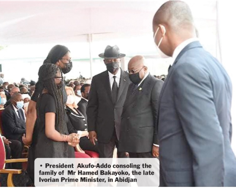Akufo-Addo joins Ivorians to mourn Bakayoko