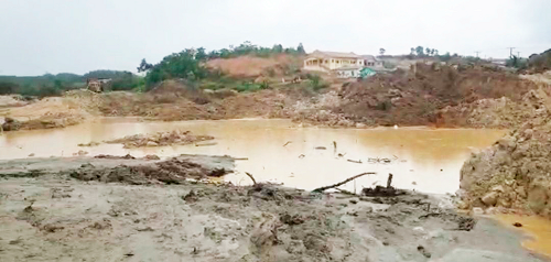Illegal miners in Ellembelle destroy environment; Assembly moves in to halt activities