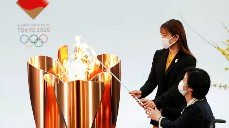 Olympic torch relay begins in Japan