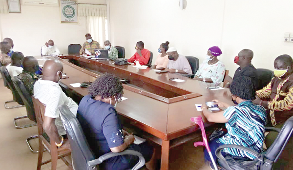 Members of the Bono Inter-Party Dialogue Committee at the meeting
