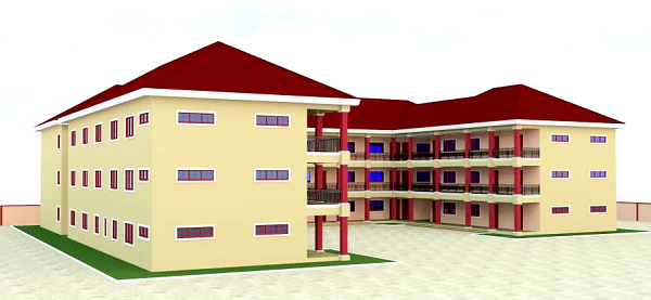 Artistic impression of the school complex.