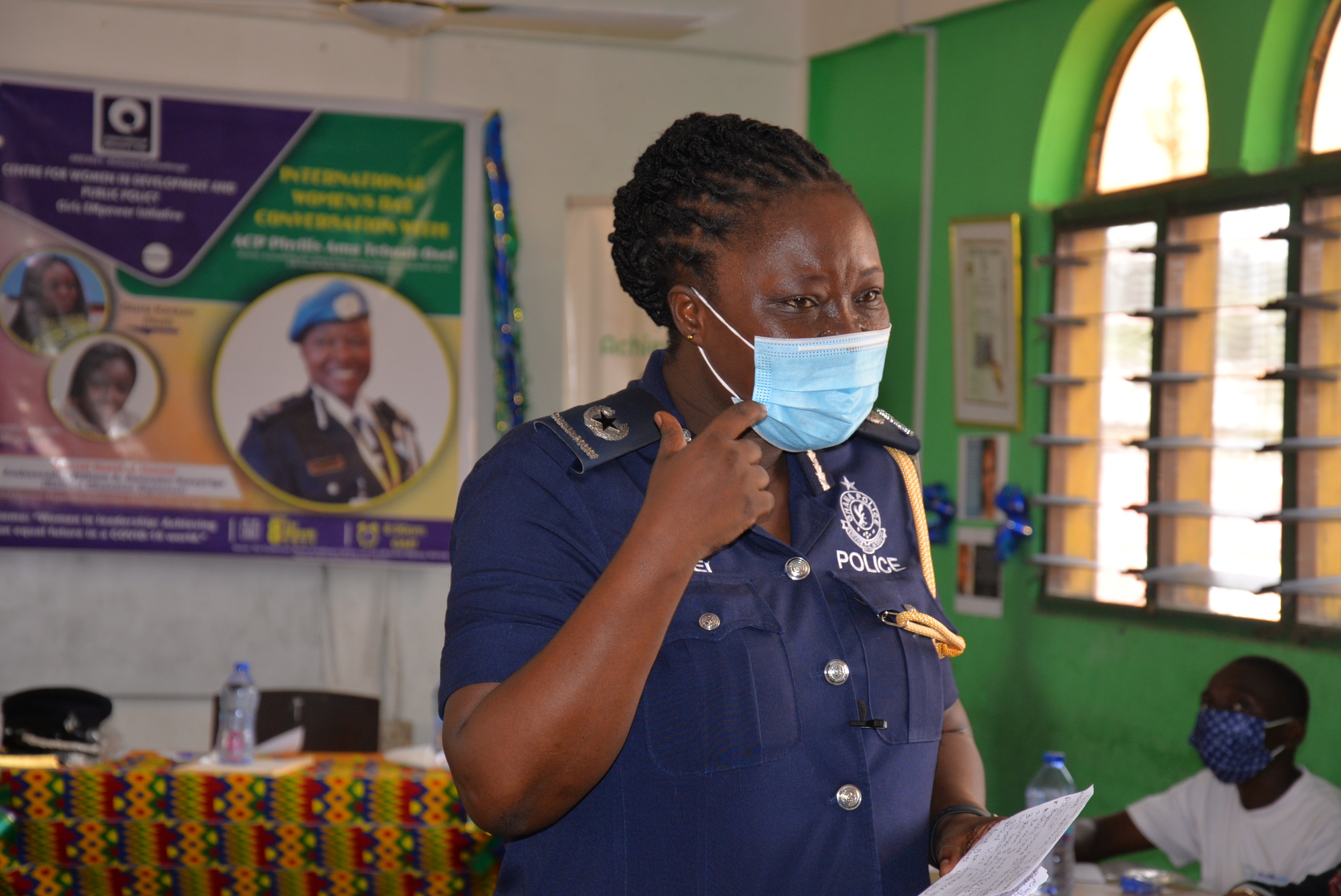 Police officer shares life experience with Nima girls