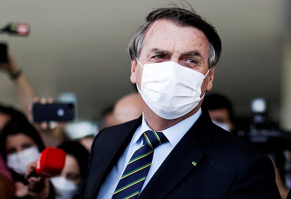 Brazil's President Jair Bolsonaro has previously told Brazilians to "stop whining" about Covid-19