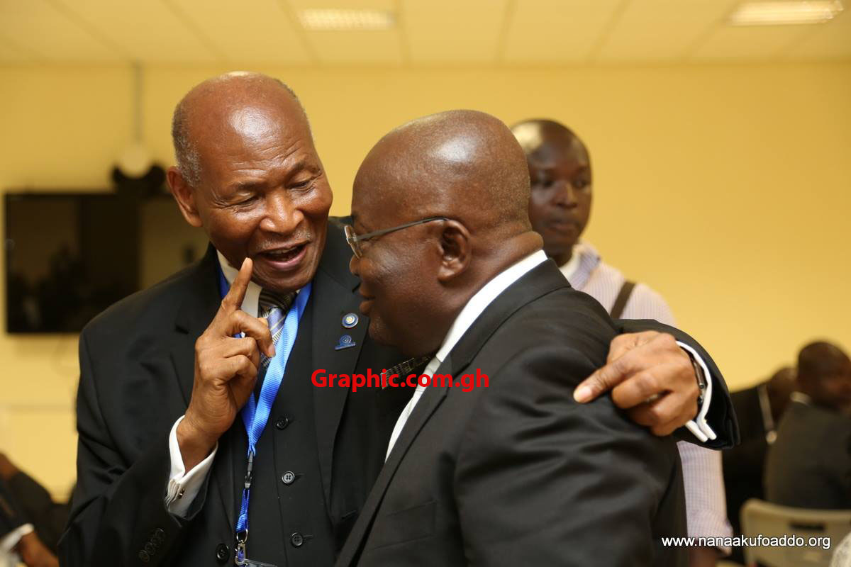 Mr Sam Okudzeto (left) and President Akufo-Addo