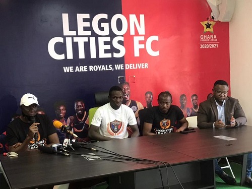 Coach Bashir Hayford outdooring the player
