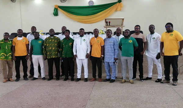 Some of the 2000 year group of old Prempeh College boys with some staff of the college
