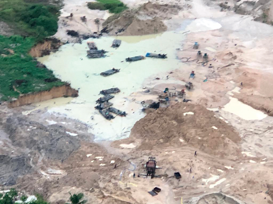 Tracts of land destroyed by galamsey operations