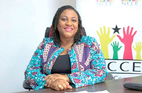 Ms. Josephine Nkrumah, chairperson of NCCE