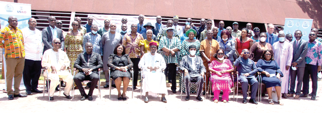 Participants after the high-level Post-Elections Stakeholders Review Workshop to assess the conduct of Ghana’s 2020 presidential and parliamentary elections