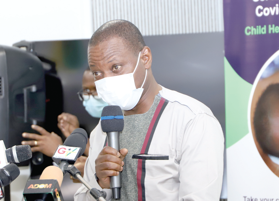Dr Patrick Kuma-Aboagye, Director General of the Ghana Health Service, speaking at the event. Picture: EDNA SALVO-KOTEY