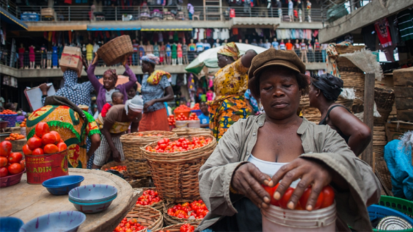  traders at Accra Central.