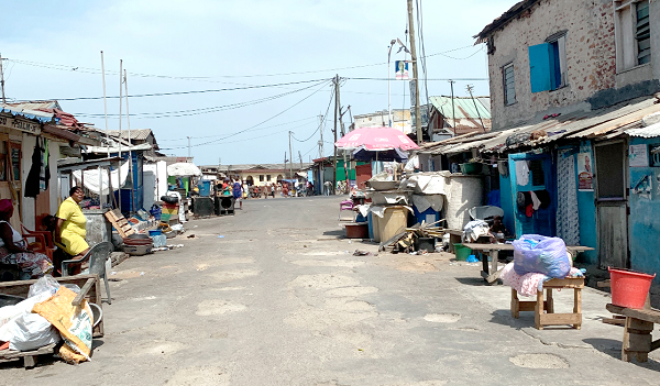  Some parts of Gbese were clean during a visit there. Pictures: EDNA SALVO-KOTEY