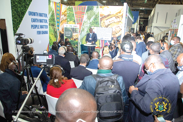 Mr Abu Jinapor addresing the forum in Glasgow, Scotland