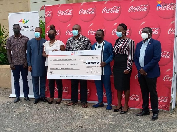Coca-Cola Ghana donates GH₵285,660 to COVID-19 Private Sector Fund