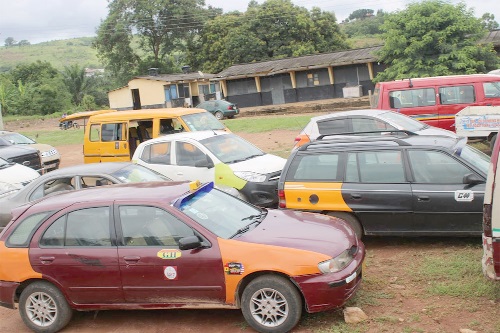 Some impounded vehicles.