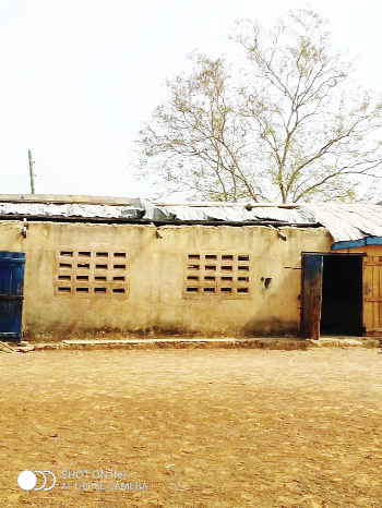 Yendi’s Kunkon primary pupils study in roofless classrooms