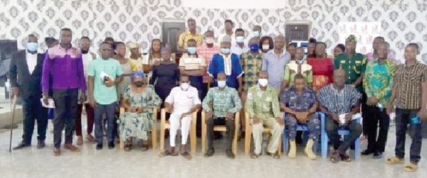 Participants in the NCCE forum in Kadjebi